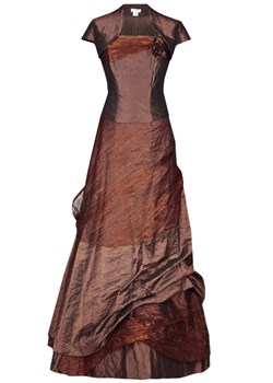 Sukienka FSU061 MIEDZIANO-RÓŻOWY ze sklepu fokus.pl w kategorii Sukienki - zdjęcie 57695027