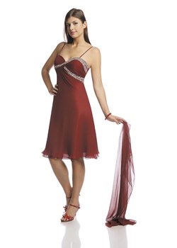 Suknia FSU705 BORDOWY ze sklepu fokus.pl w kategorii Sukienki - zdjęcie 57695165