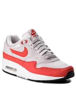 Buty sportowe damskie Nike air max wiązane szare bez wzorów z tworzywa sztucznego 