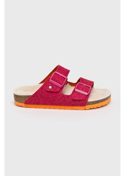 Kapcie damskie Birkenstock letnie różowe bez wzorów 