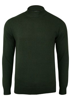 Półgolf Oliwkowy, Męski, Klasyczny, Zielony - Brave Soul - 100% Bawełna, Khaki SWBRSAW18TURTLEkhaki ze sklepu JegoSzafa.pl w kategorii Swetry męskie - zdjęcie 58107149