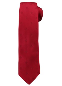 Czerwony Elegancki Krawat -Angelo di Monti- 6 cm, Męski, Jednokolorowy, w Tłoczone Kwiatki KRADM1458 ze sklepu JegoSzafa.pl w kategorii Krawaty - zdjęcie 58952805