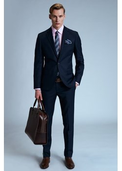 Granatowy garnitur męski Guns&Tuxedos bez wzorów 