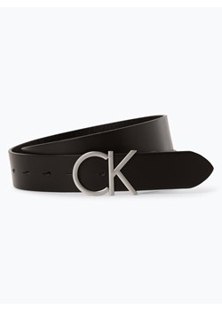 Calvin Klein Damski pasek skórzany Kobiety skóra czarny jednolity ze sklepu vangraaf w kategorii Paski damskie - zdjęcie 59429465