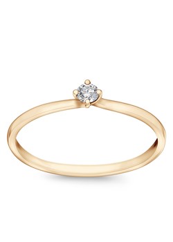 Pierścionek złoty z diamentem - Valentine ze sklepu YES.pl w kategorii Pierścionki - zdjęcie 60168209