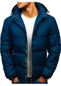 Kurtka męska Denley bez wzorów poliestrowa 