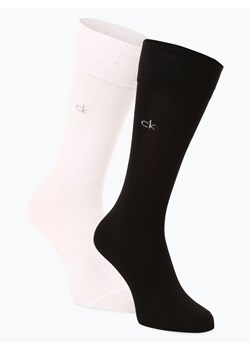 Calvin Klein Skarpety pakowane po 2 szt. Mężczyźni Bawełna biały jednolity ze sklepu vangraaf w kategorii Skarpetki męskie - zdjęcie 61347767