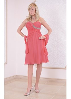 Suknia FSU723 KORALOWY ze sklepu fokus.pl w kategorii Sukienki - zdjęcie 61584697