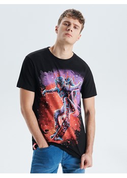 Cropp - Koszulka z kolekcji Space - czarny ze sklepu Cropp w kategorii T-shirty męskie - zdjęcie 61921005