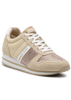 Sneakersy damskie Versace Jeans wiązane na koturnie 