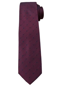 Fioletowy Elegancki Krawat w Granatowe Kropki -ALTIES- 6 cm, Groszki, Męski KRALTS0245 ze sklepu JegoSzafa.pl w kategorii Krawaty - zdjęcie 63017958