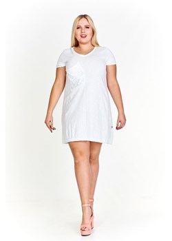 UMBERTO CONFORTI Sukienka M4741 biały ze sklepu fokus.pl w kategorii Sukienki - zdjęcie 63045059
