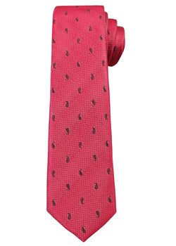 Malinowy Elegancki Krawat -Angelo di Monti- 6 cm, Męski,Czerwony, Wzór Paisley KRADM1489 ze sklepu JegoSzafa.pl w kategorii Krawaty - zdjęcie 63117765