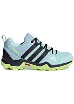 Buty trekkingowe damskie Adidas sznurowane sportowe na płaskiej podeszwie bez wzorów 