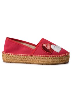 Espadryle damskie Love Moschino z tworzywa sztucznego jesienne bez wzorów bez zapięcia 