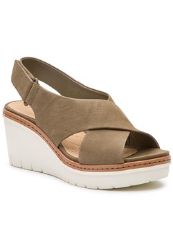 Sandały damskie Clarks z nubuku 