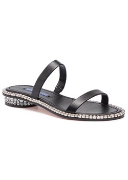 Stuart Weitzman klapki damskie bez zapięcia czarne 