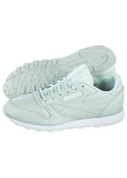 Buty sportowe damskie Reebok zielone na płaskiej podeszwie 