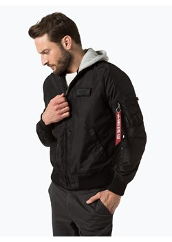 Alpha Industries Kurtka Mężczyźni Sztuczne włókno czarny jednolity ze sklepu vangraaf w kategorii Kurtki męskie - zdjęcie 64393157