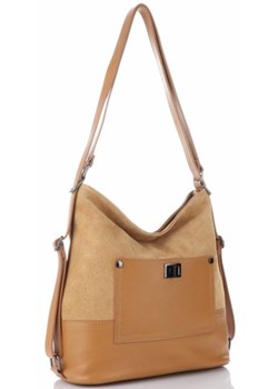 Uniwersalne Torebki Skórzane w rozmiarze XL włoskiej marki Vittoria Gotti Rude (kolory) ze sklepu PaniTorbalska w kategorii Torby Shopper bag - zdjęcie 64671456
