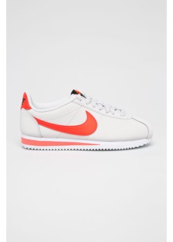 Buty sportowe damskie Nike cortez sznurowane skórzane bez wzorów płaskie 