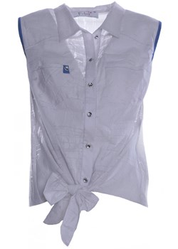 Bluzka FBZ618 EKRI + CHABROWY ze sklepu fokus.pl w kategorii Koszule damskie - zdjęcie 65773795
