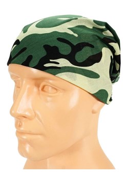 Zielona Bandana, Bandamka Męska -Pako Jeans- Motyw Wojskowy, w Moro, Bawełniana BDMKPJNSmoro3 ze sklepu JegoSzafa.pl w kategorii Szaliki męskie - zdjęcie 66540528