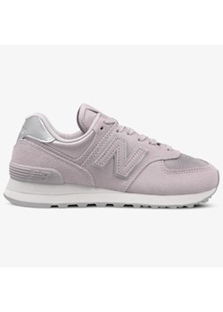 Buty sportowe damskie New Balance do biegania new 575 różowe na koturnie bez wzorów 