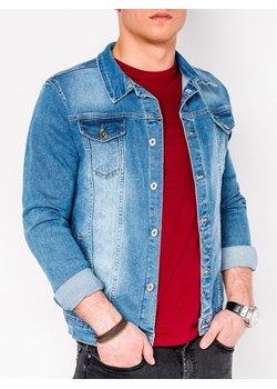 Kurtka męska niebieska z bawełny 