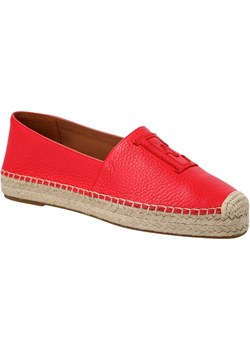 Espadryle damskie Emporio Armani ze skóry bez zapięcia płaskie 
