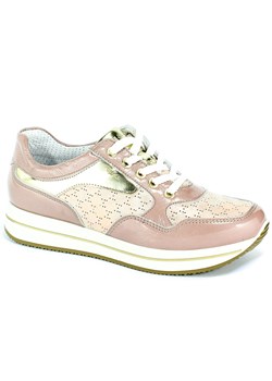 Buty sportowe damskie Igi&Co w stylu casual na platformie ze skóry wiązane 
