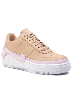 Buty sportowe damskie Nike air force płaskie skórzane gładkie 