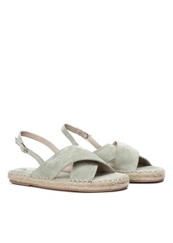 Espadryle damskie zielone Royalfashion.pl bez wzorów płaskie casual 