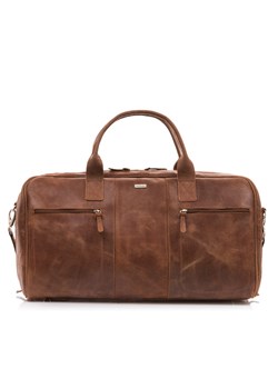 Torba podróżna skórzana brązowa męska 