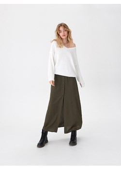 Spódnica House na wiosnę zielona maxi 