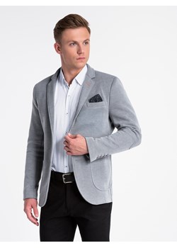 Marynarka męska casualowa bez wzorów 