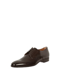 Buty eleganckie męskie Boss brązowe 