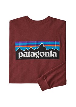 T-shirt męski Patagonia z napisami z długim rękawem 