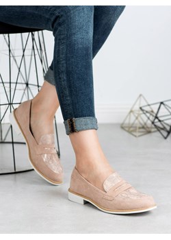 Mokasyny CzasNaButy w zwierzęcy wzór casual płaskie 