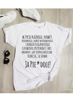 koszulka z napisem ze sklepu Time For Fashion w kategorii Bluzki damskie - zdjęcie 73204965