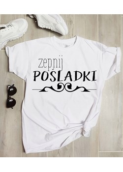 koszulka z napisem ze sklepu Time For Fashion w kategorii Bluzki damskie - zdjęcie 73204968