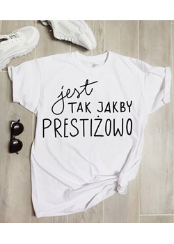 koszulka z napisem ze sklepu Time For Fashion w kategorii Bluzki damskie - zdjęcie 73213288