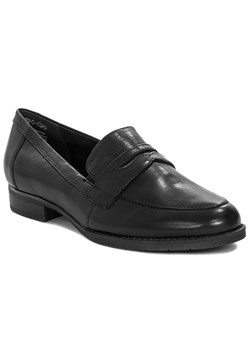 Lordsy Tamaris welurowe w kwiaty casualowe na płaskiej podeszwie bez zapięcia 