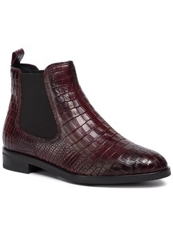 Botki Gino Rossi płaskie w kratkę casualowe 