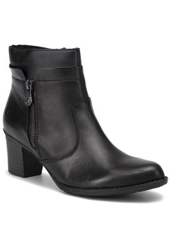 Botki Rieker na zamek eleganckie na obcasie 