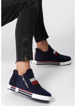 Trampki damskie Born2be na płaskiej podeszwie na zamek 