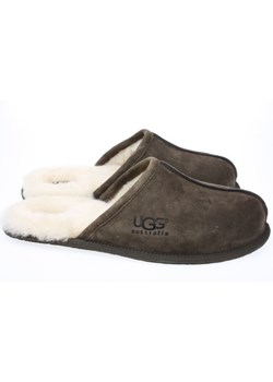 Kapcie męskie Ugg brązowe skórzane 