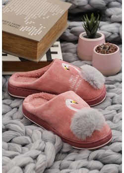 Kapcie damskie Renee na zimę casualowe w zwierzęcy wzór 