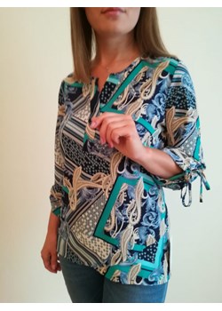 Bluzka damska wielokolorowa Asto z długim rękawem 