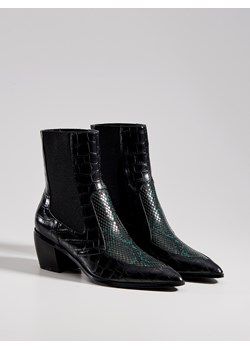 Botki Mohito na obcasie bez wzorów 